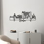 Wallity Accesorio Decorativo de Pared de Metal Negro 120x47x1.5cm 100% Metal
